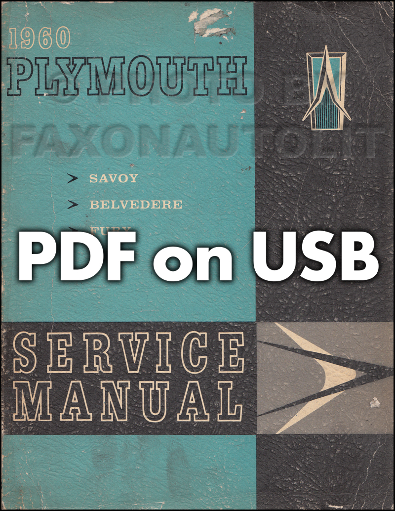 1960-1961 Plymouth Shop Manual on CD 