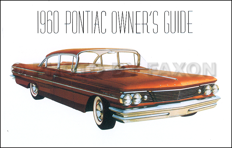 1960 Pontiac Owners Manual Reprint