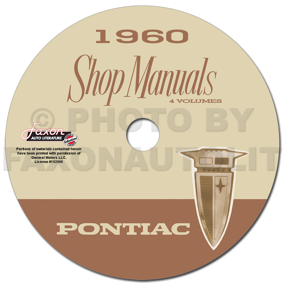 1960 Pontiac CD Repair Shop Manual with Body, Hydra-Matic, & A/C Manuals
