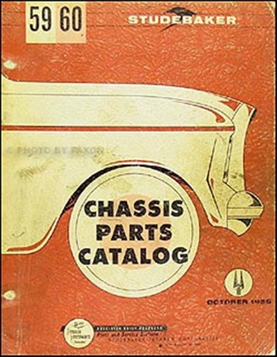 1959-1960 Studebaker Car Mechanical Parts Book Original