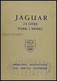1961-1964 Jaguar 2.4 Litre Mark 2 Owner's Manual Original