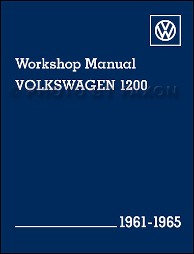 1961-1965 VW Beetle Karmann Ghia 1200 Repair Manual Reprint
