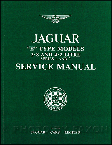 1961-1971 Jaguar XKE Repair Shop Manual Reprint XK-E