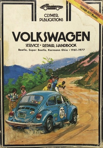 Clymer Service-Repair Handbook Volkswagen Beetle, Super Beetle, Karmann Ghia 1961-1977