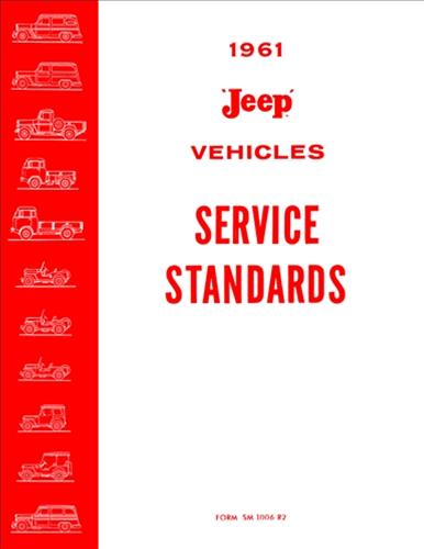 1961 Jeep Service Specifications Manual Reprint