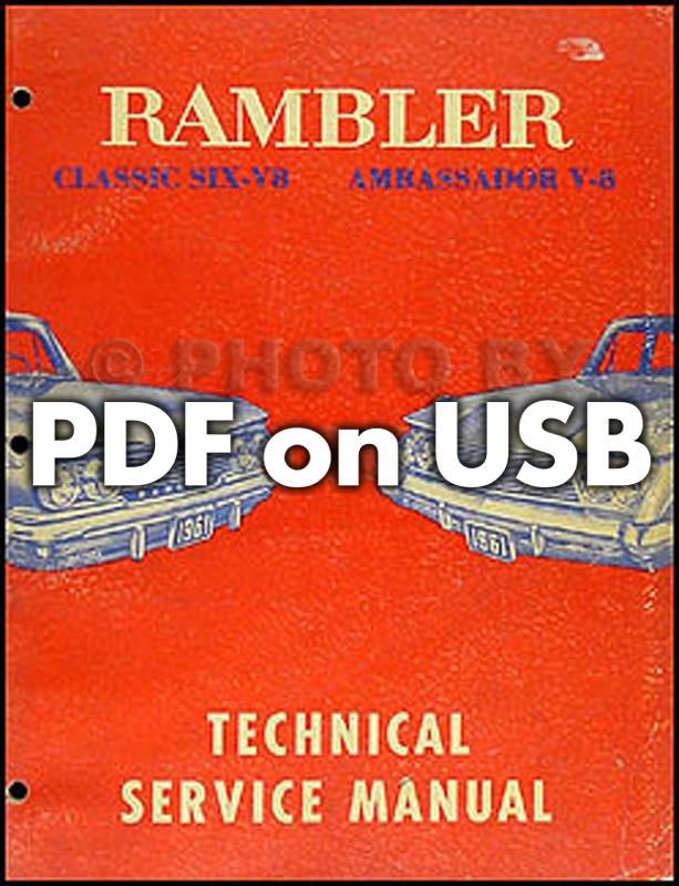 CD-ROM 1961-1962 AMC Rambler Shop Manual Set