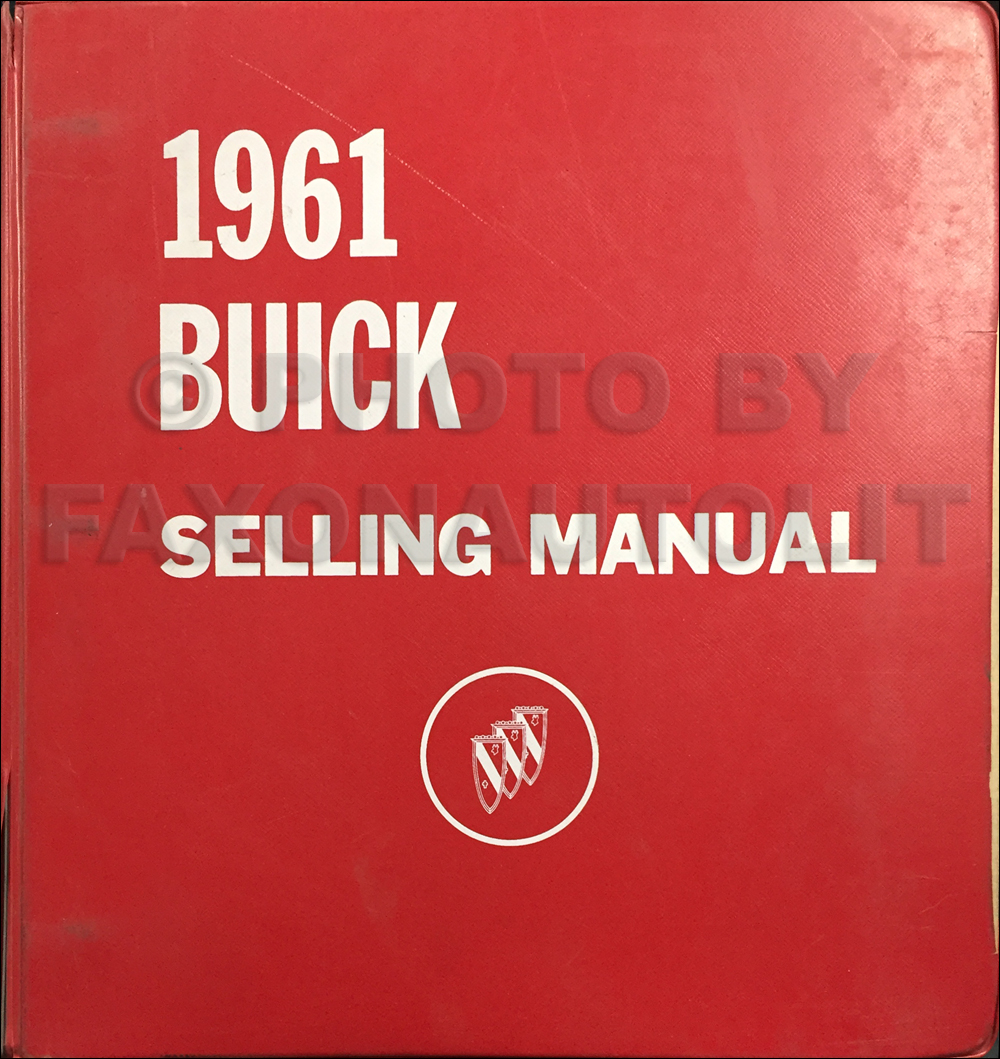 1961 Buick Selling Manual Data Book Original