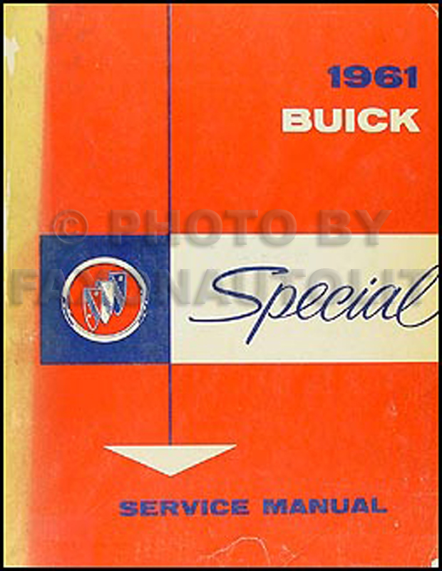 1961 Buick Special Shop Manual Original 