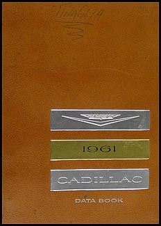 1961 Cadillac Data Book Original
