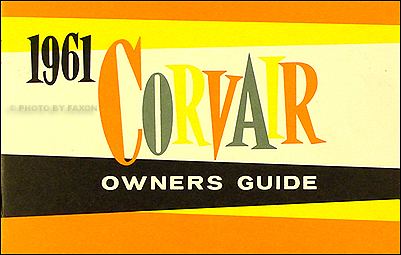1961 Corvair & Monza Owner's Manual Reprint