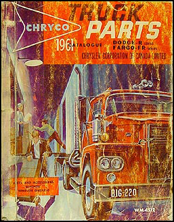 1961 Canadian Dodge Truck and Fargo Parts Book Original 