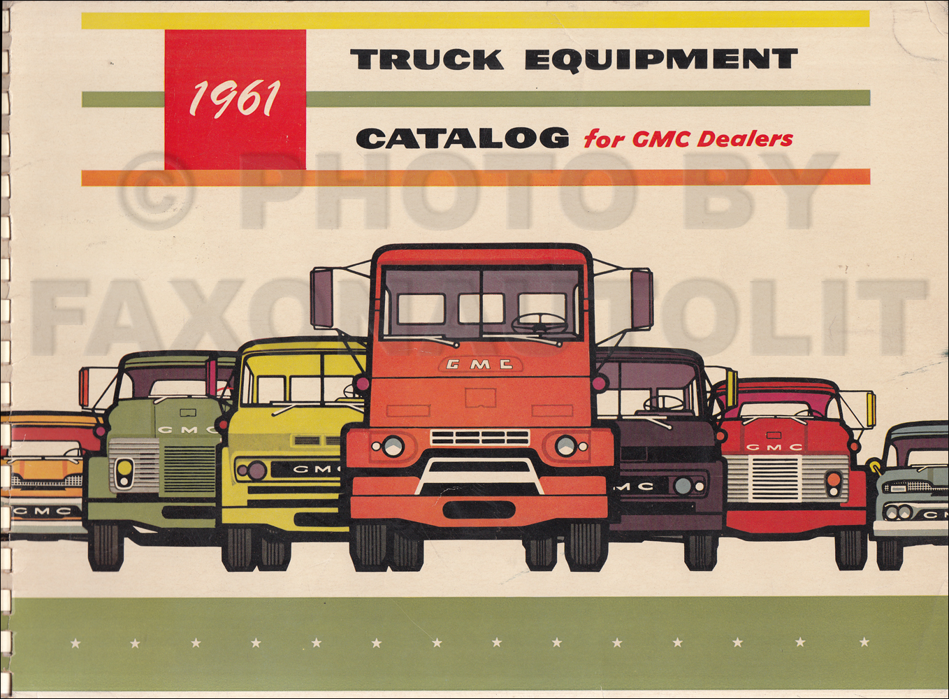 1961 GMC Equipment Catalog Dealer Album Original