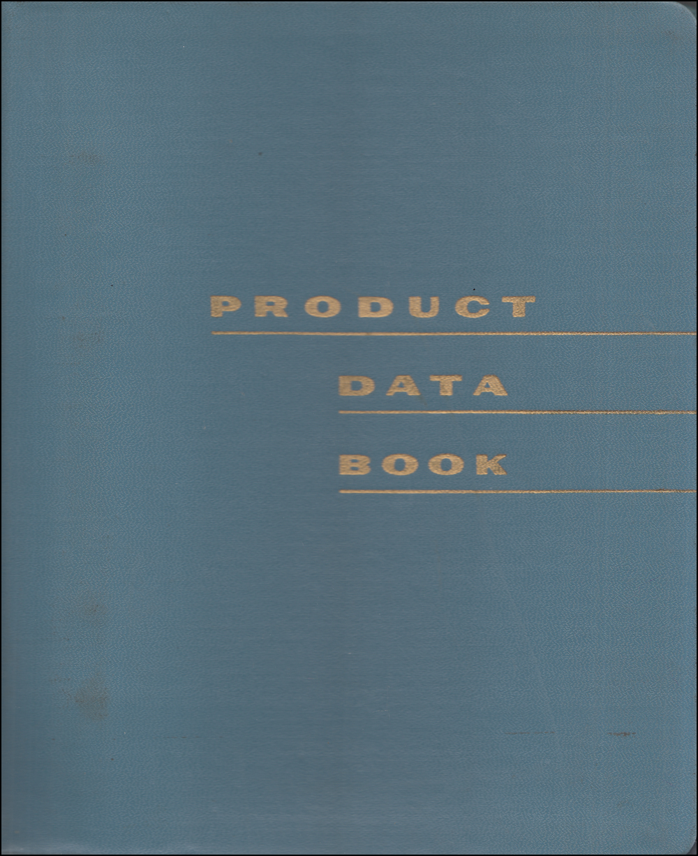 1961 Mercury Data Book Original