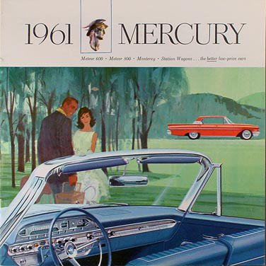 1961 Mercury Color Sales Catalog Original - Meteor, Monterey, & Wagons