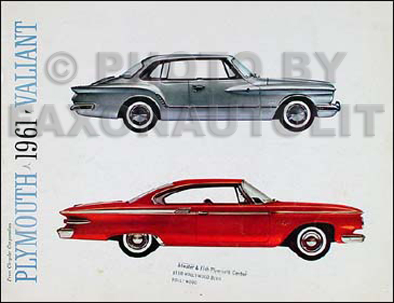 1961 Plymouth Original Sales Catalog for all models
