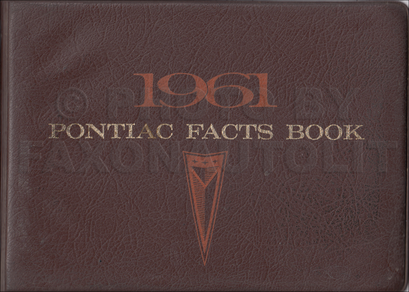 1961 Pontiac Facts Book Original