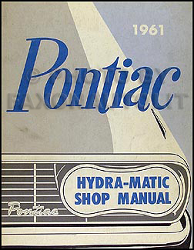 1961 Pontiac Hydra-Matic Transmission Repair Manual Original 
