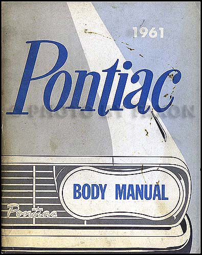 1961 Pontiac Body Repair Manual Original
