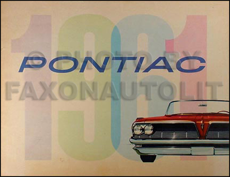 1961 Pontiac Sales Catalog Bonneville Star Chief Catalina Safari