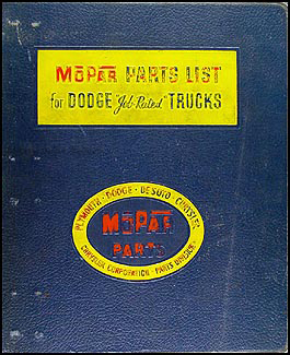 1961 Dodge Parts Book Original 