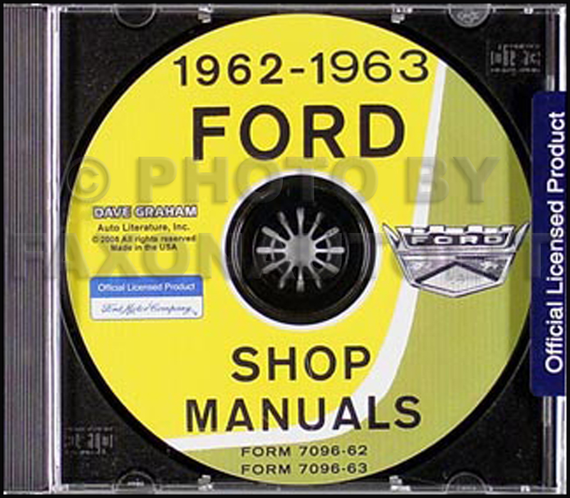 1962 1963 Ford Galaxie CD-ROM Shop Manual 
