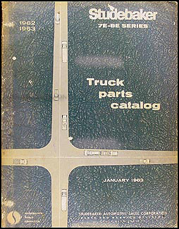 1962-1963 Studebaker Pickup & Truck Parts Book Original 7E-8E 