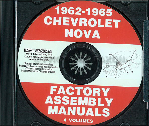 1962-1965 Chevy II and Nova Assembly Manuals on CD-ROM