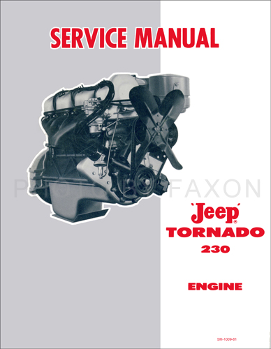 1962-1965 Jeep Tornado 230 Engine Shop Manual Reprint
