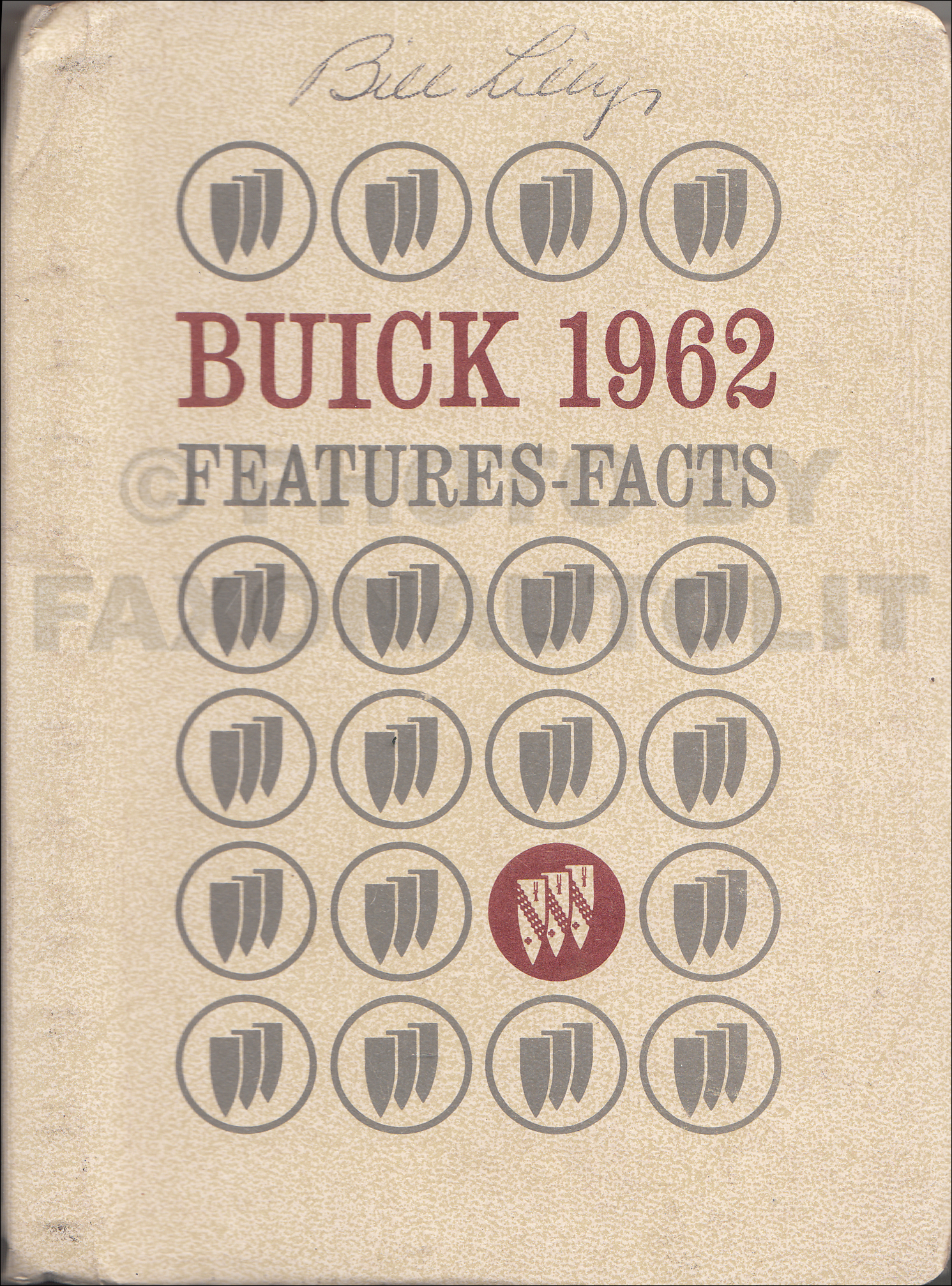 1962 Buick Facts Book Original