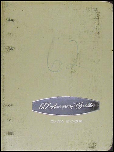 1962 Cadillac Data Book Original