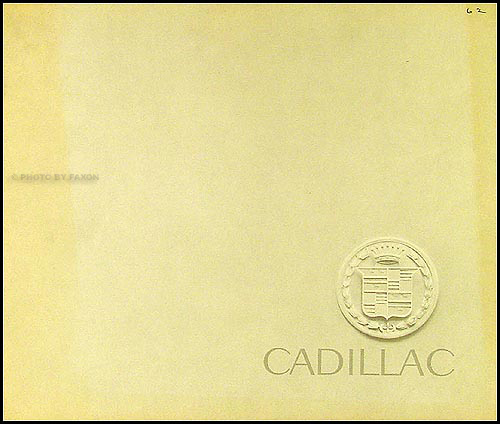 1962 Cadillac Original Sales Literature 