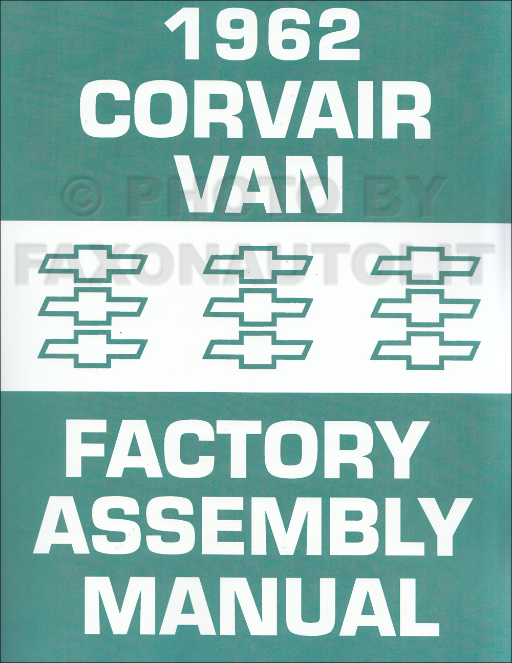 1962 Chevy Corvair 95 Van and Pickup Assembly Manual Reprint