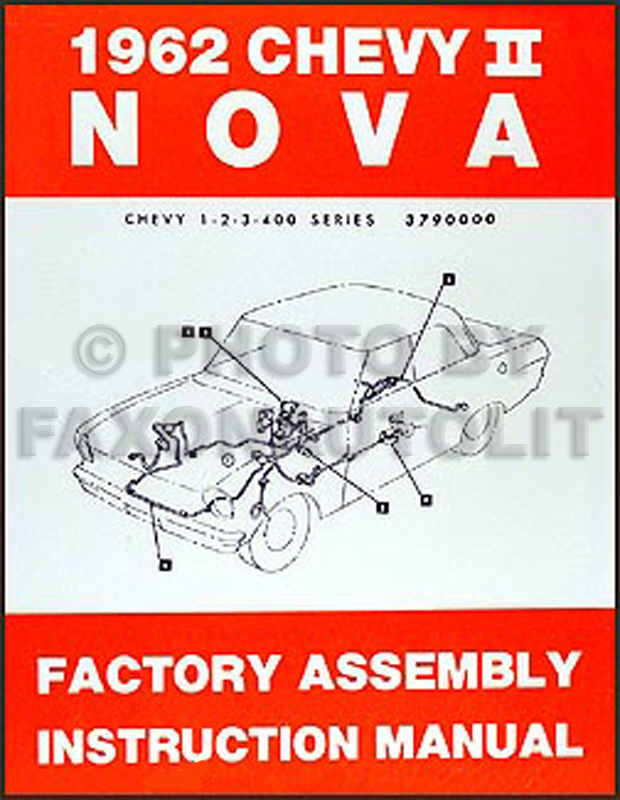 1962 Chevy II & Nova Bound Reprint Factory Assembly Manual