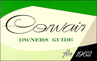 1962 Corvair & Monza Owner’s Manual Reprint