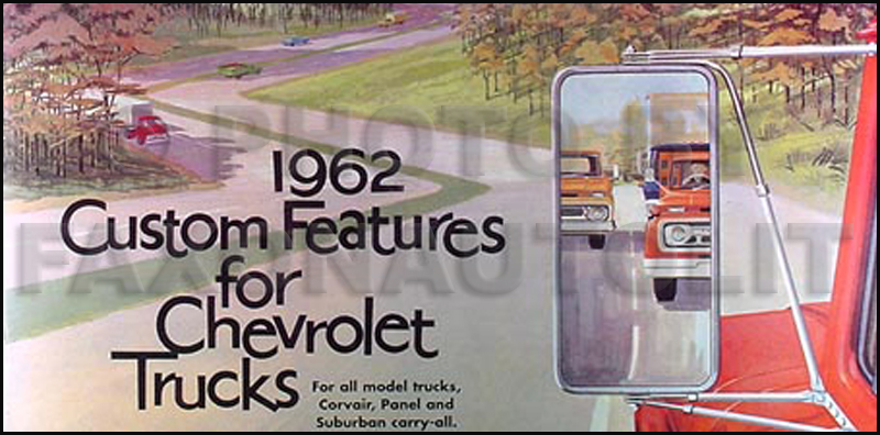 1962 Chevy Van, Pickup & Truck Reprint Color Accessory Catalog