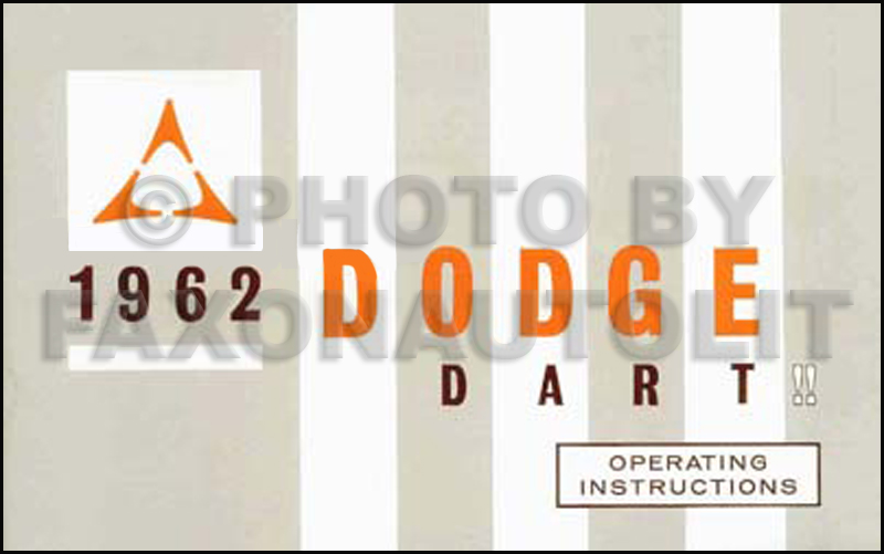 1962 Dodge Dart & Polara Reprint Owner's Manual