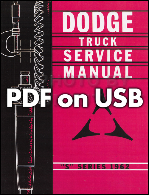 1962 Dodge Pickup & Truck Shop Manual on CD-ROM