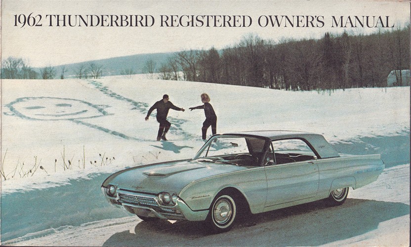 1962 Ford Thunderbird Owner's Manual Original