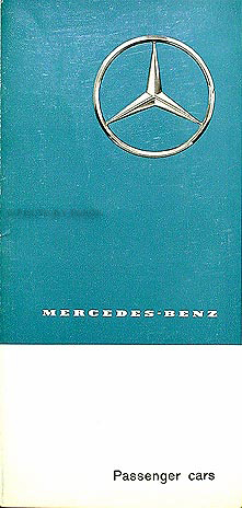1963 Mercedes Sales Folder Original--All Models