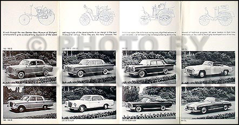 1962 Mercedes Sales Folder Original--All Models