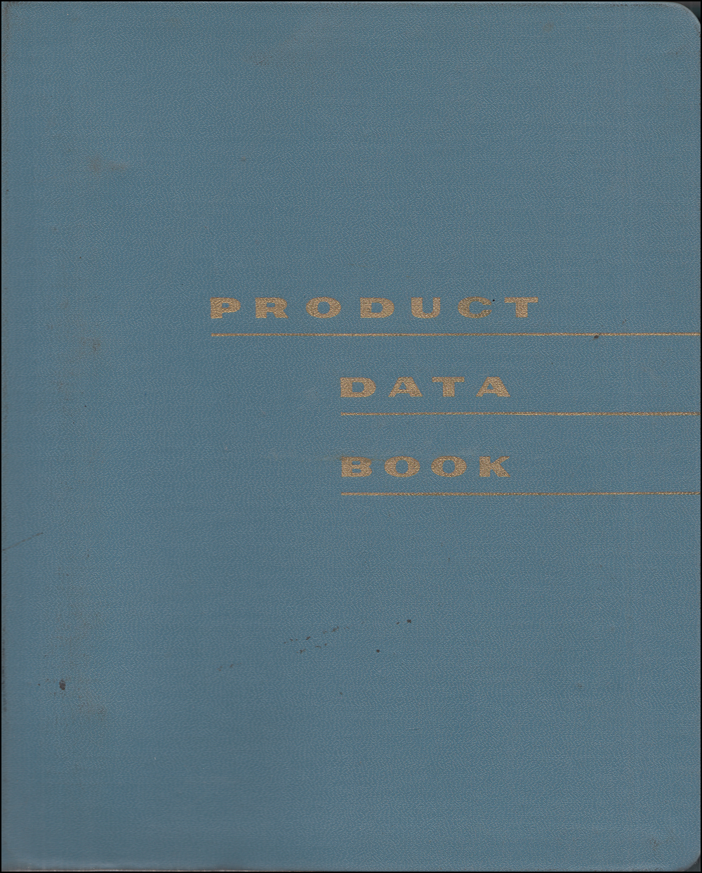 1962 Lincoln Continental Data Book Original