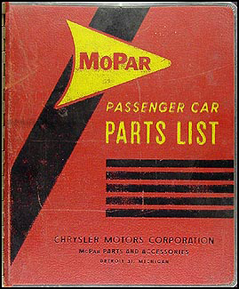 1962 MoPar Parts Book Original 