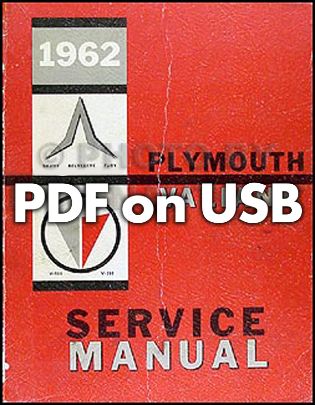 1962 Plymouth Shop Manual on CD-ROM