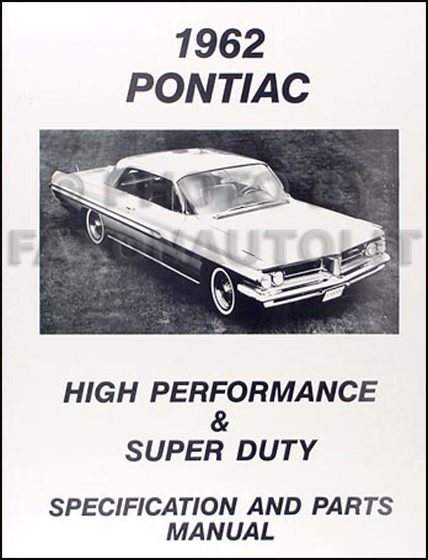 1962 Pontiac Hi-Performance Options Reprint Catalog
