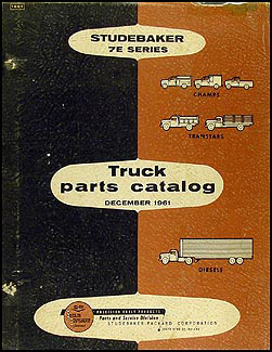 1962 Studebaker Pickup & Truck Parts Book 7E Original