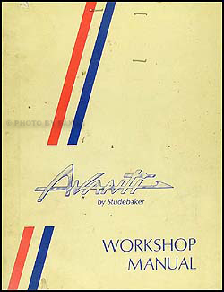 1963-1964 Studebaker Avanti Shop Manual Original