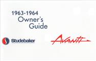 1963-1964 Studebaker Avanti Owner's Manual Reprint