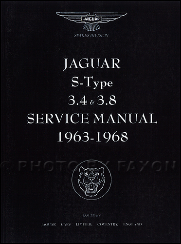 1963-1966 Jaguar 3.4 S and 3.8 S Repair Manual Reprint