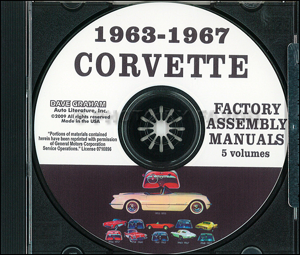 1963-1967 Chevrolet Corvette Assembly Manual on CD-ROM