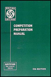 1963-1980 Triumph Spitfire Competition Preparation Manual Reprint